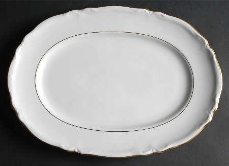 Empress Gold 12" Oval Serving Platter