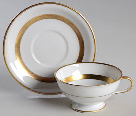 Empire Footed Demitasse Cup & Saucer Set