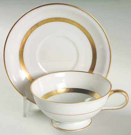 Empire Footed Cup & Saucer Set