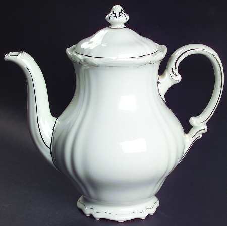 Empress Platinum Coffee Pot & Lid
