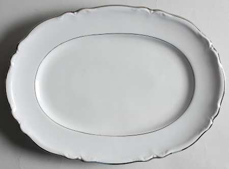 Empress Platinum 12" Oval Serving Platter