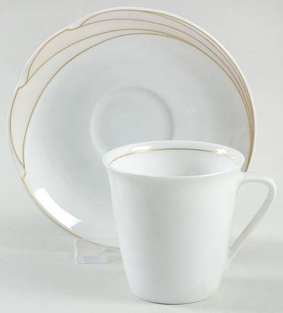 En Vogue Flat Demitasse Cup & Saucer Set