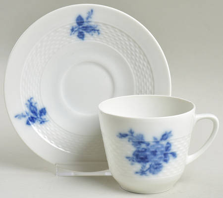 Evensong Flat Cup & Saucer Set