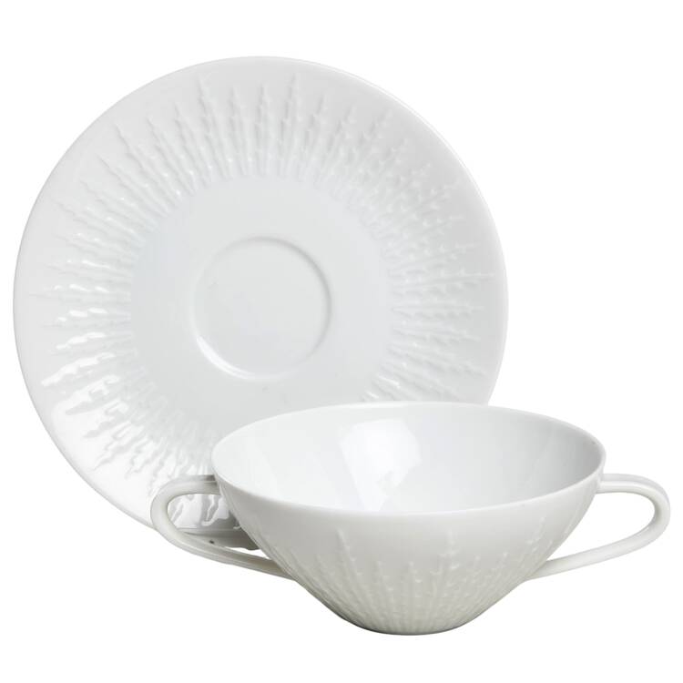 Exzellenz Flat Cream Soup Bowl & Saucer Set