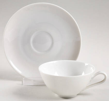 Favorit (Undecorated) Flat Demitasse Cup & Saucer Set