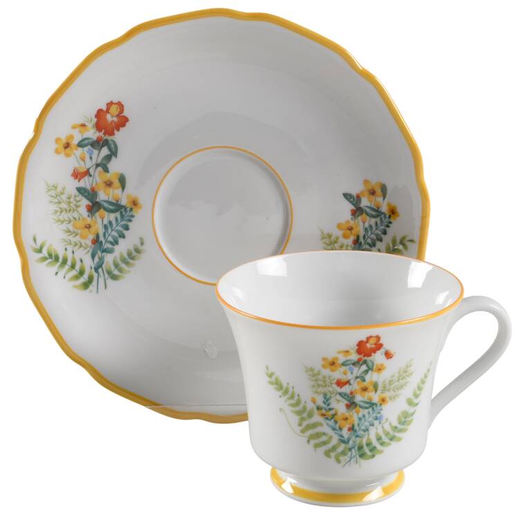 Fernbrook Footed Cup & Saucer Set