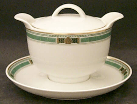 Firenze (Galleria, Newer) Round Gravy Boat & Lid with Underlate