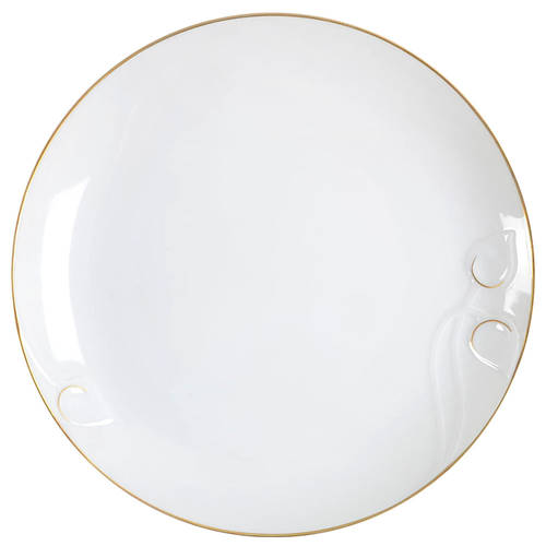 Fleuron Gold Deep Round Platter