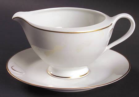Fleuron Gold Gravy Boat & Underplate