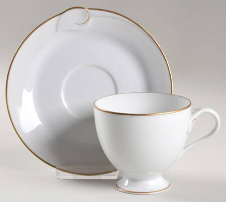 Fleuron Gold Footed Cup & Saucer Set
