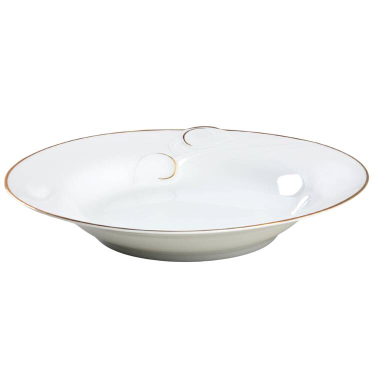 Fleuron Gold Rim Soup Bowl