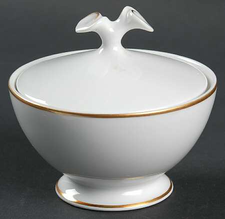 Fleuron Gold Sugar Bowl & Lid
