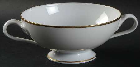 Fleuron Gold Footed Cream Soup Bowl