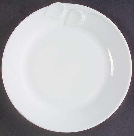 Fleuron White Salad Plate