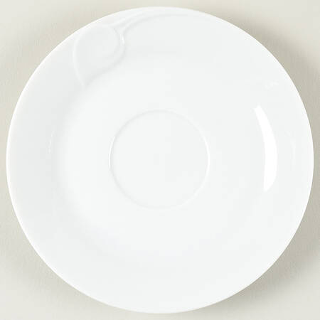 Fleuron White Saucer for Footed Cup