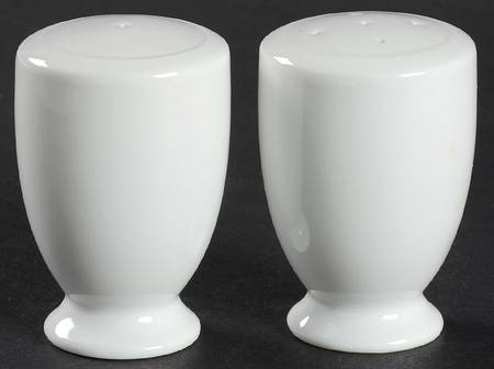 Fleuron White Salt & Pepper Set