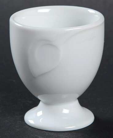 Fleuron White Single Egg Cup