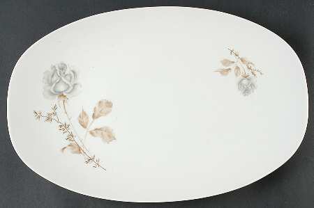 Forest Rose 15" Oval Serving Platter
