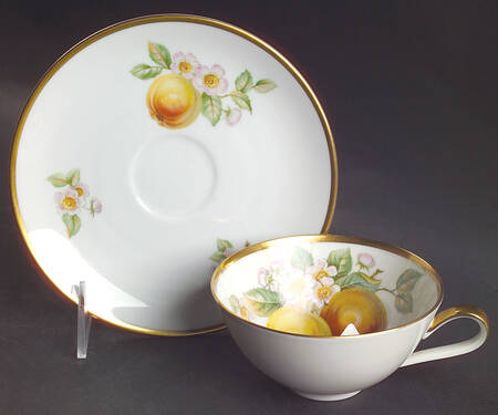Fruit Flat Cup & Saucer Set