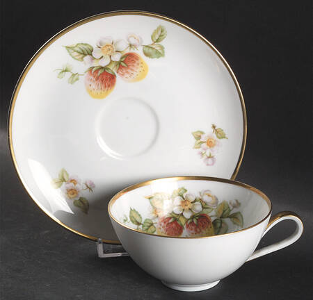 Fruit Flat Cup & Saucer Set
