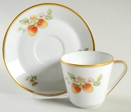Fruit Flat Cup & Saucer Set