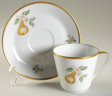 Fruit Flat Cup & Saucer Set by Hutschenreuther