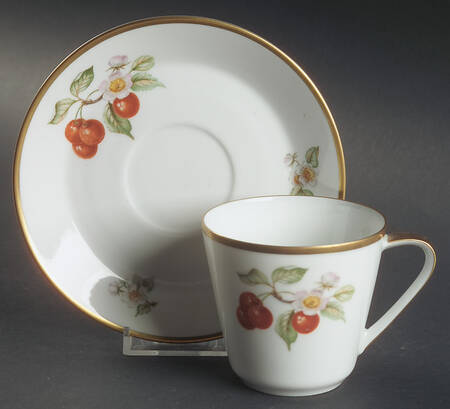 Fruit Flat Cup & Saucer Set