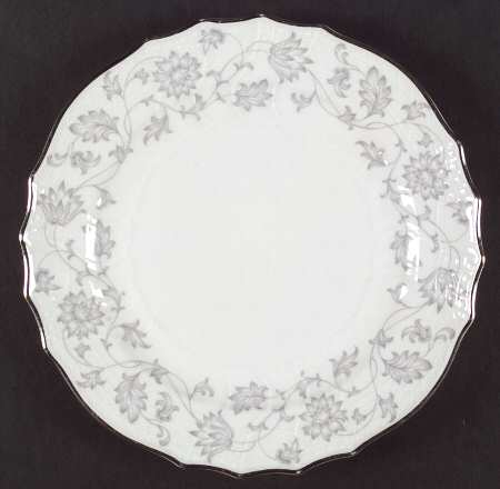 Gray Lace Dinner Plate
