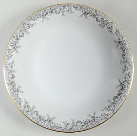 Grey Lace Salad Plate