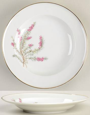 Heather White Large Rim Soup Bowl