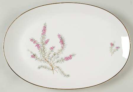 Heather White 13" Oval Serving Platter