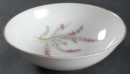 Heather White 9" Round Vegetable Bowl