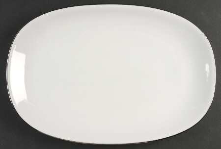 Heirloom Platinum 14" Oval Serving Platter