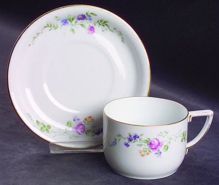 HUT12 (WHITE) Flat Cup & Saucer Set