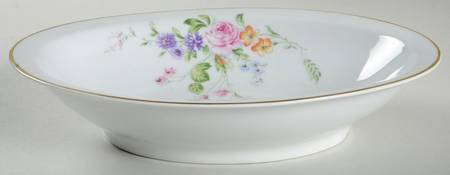 HUT12 (WHITE) 10" Oval Vegetable Bowl