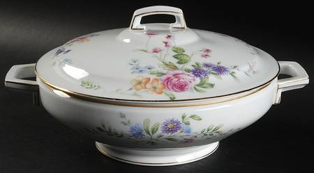 HUT12 (WHITE) Round Covered Vegetable