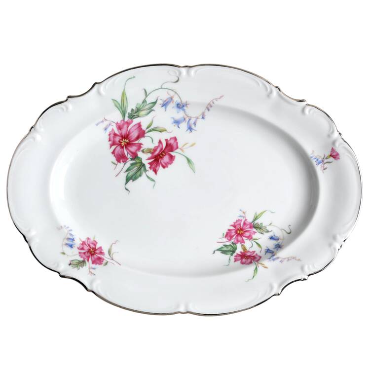 HUT18 12" Oval Serving Platter