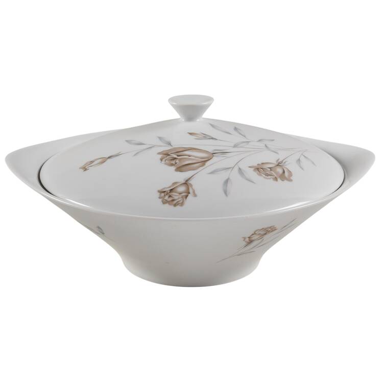 Huntington Rose Round Covered Vegetable