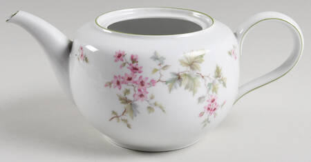 HUT2 (Green Trim) Teapot No Lid
