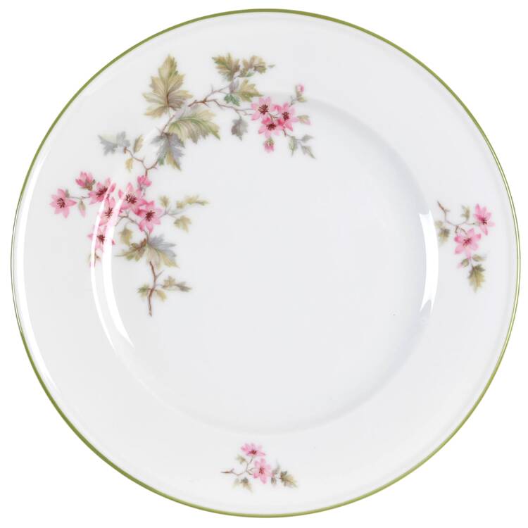 HUT2 (Green Trim) Bread & Butter Plate