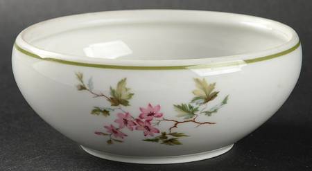 HUT2 (Green Trim) Sugar Bowl No Lid
