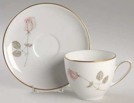 Rose Flat Cup & Saucer Set