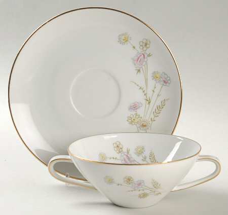 HUT470 Flat Cream Soup Bowl & Saucer Set