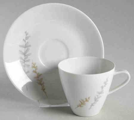 8895 (No Trim) Flat Cup & Saucer Set