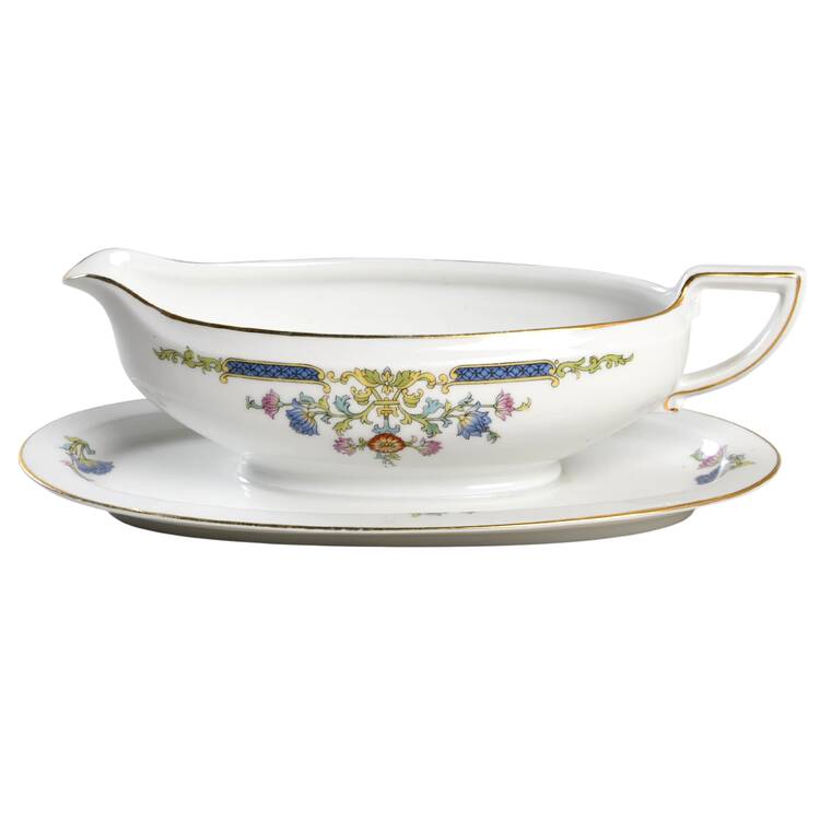 HUT6 Gravy Boat with Attached Underplate