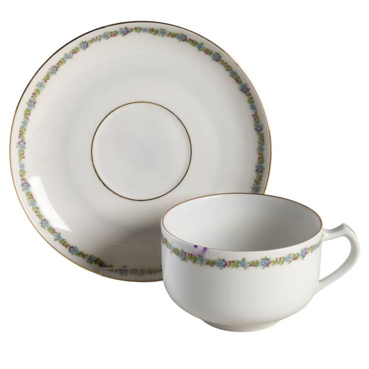 HUT98 Flat Cup & Saucer Set