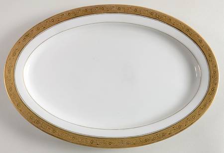 HUT99 12" Oval Serving Platter by Hutschenreuther
