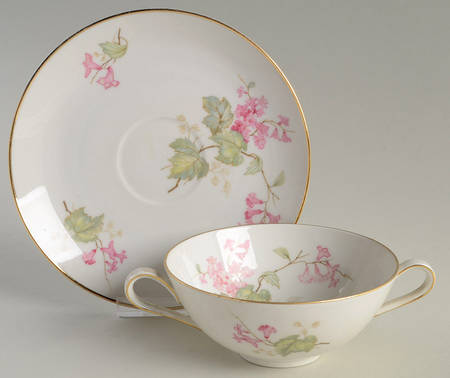 The Idlewild Flat Cream Soup Bowl & Saucer Set