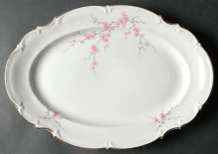Japanese Blossom 15" Oval Serving Platter