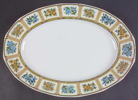 Kensington 15" Oval Serving Platter by Hutschenreuther